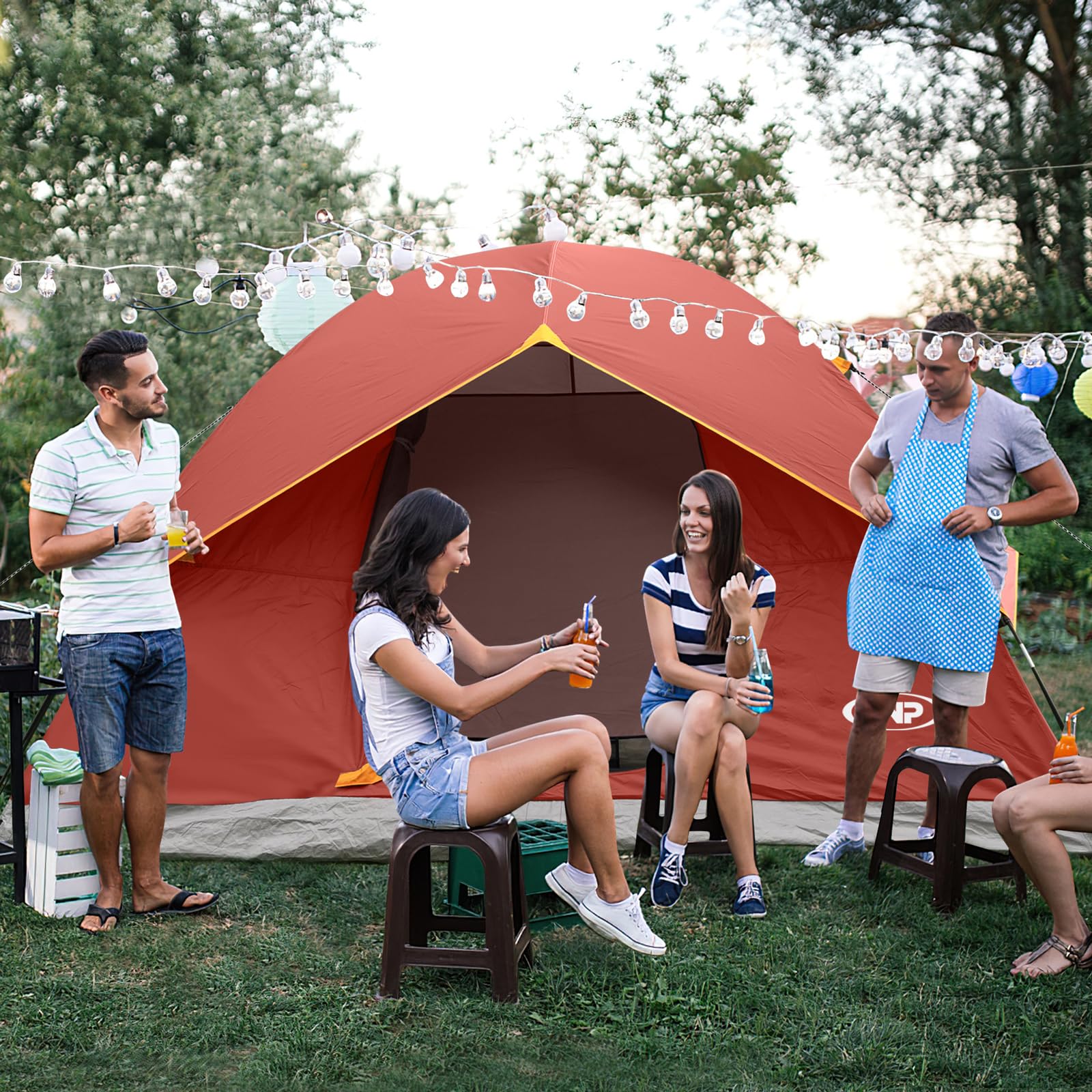 UNP Dome Tent base measures 10 by 10 feet for ample layout