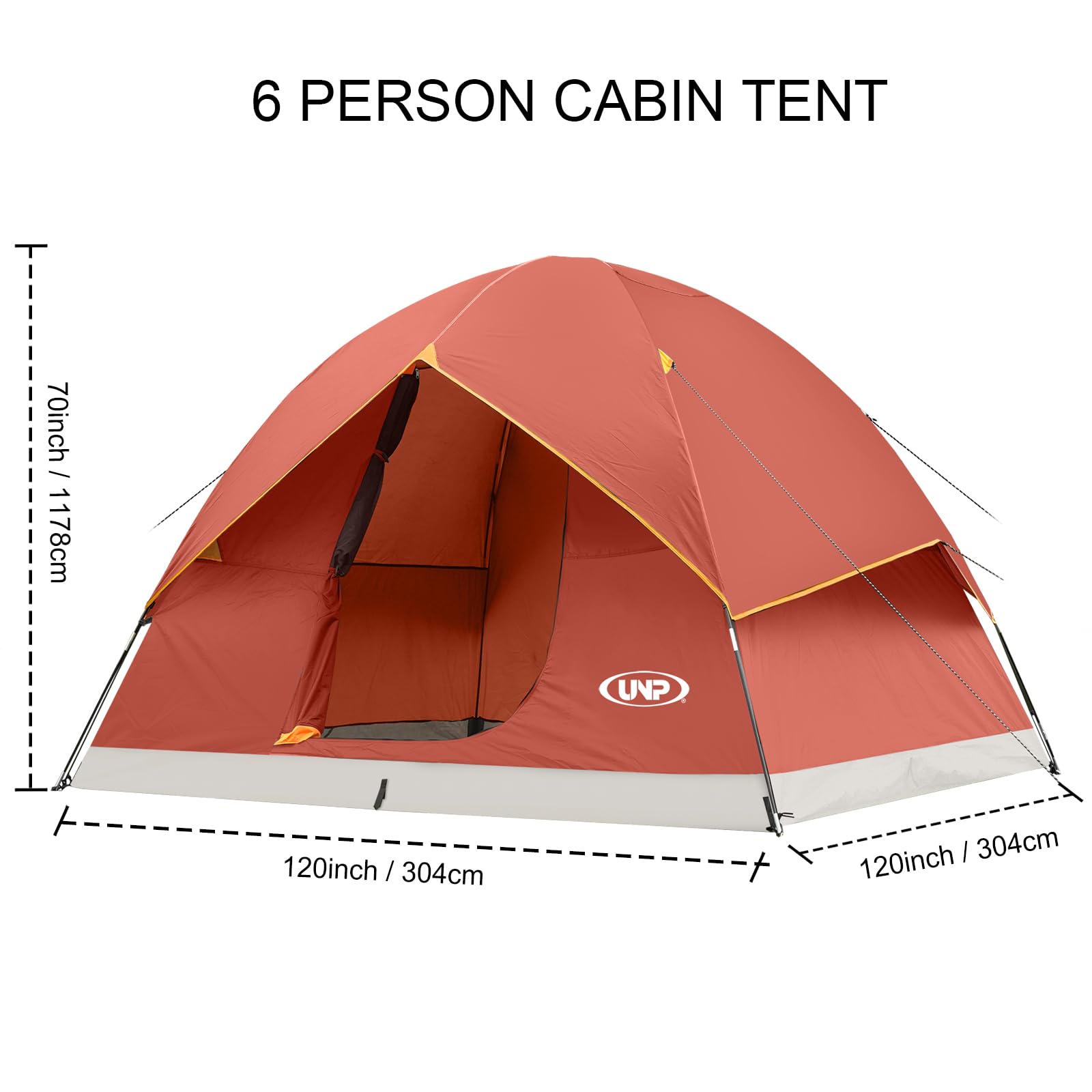 UNP Dome Tent during quick five-minute setup on a sunny day