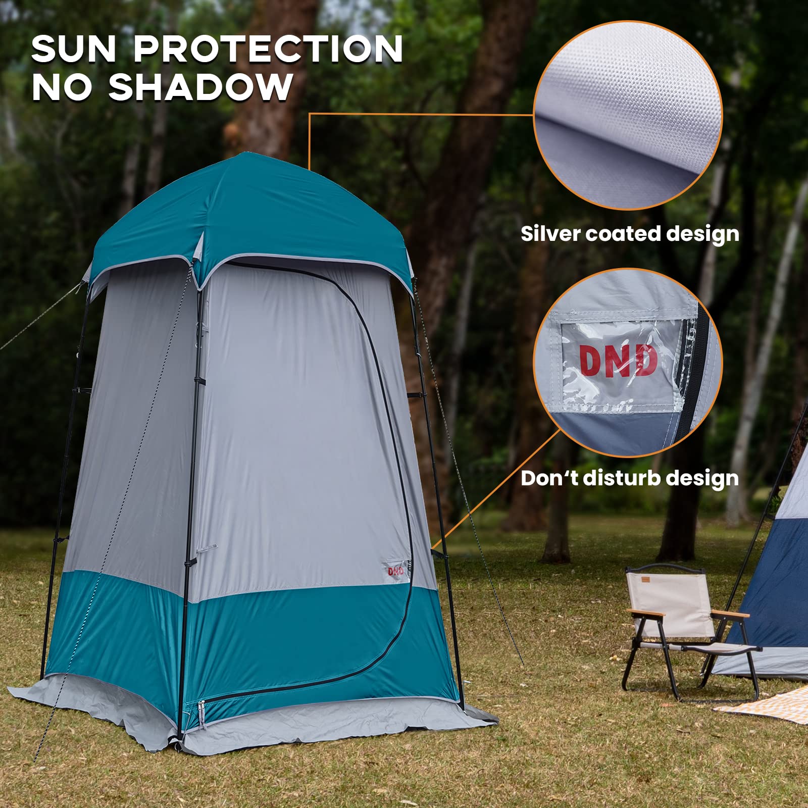 Unp shower tent ideal for camping, seaside trips as a private shelter.