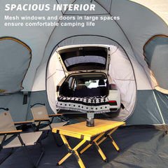UNP SUV Dome Tent breathable mesh windows promote airflow and comfort.