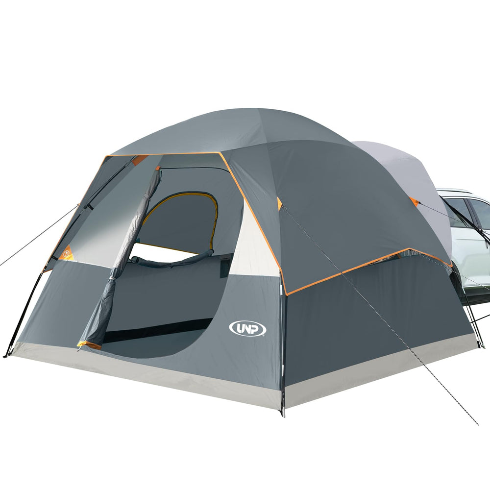 UNP SUV Dome Tent shows a spacious interior for family car camping.