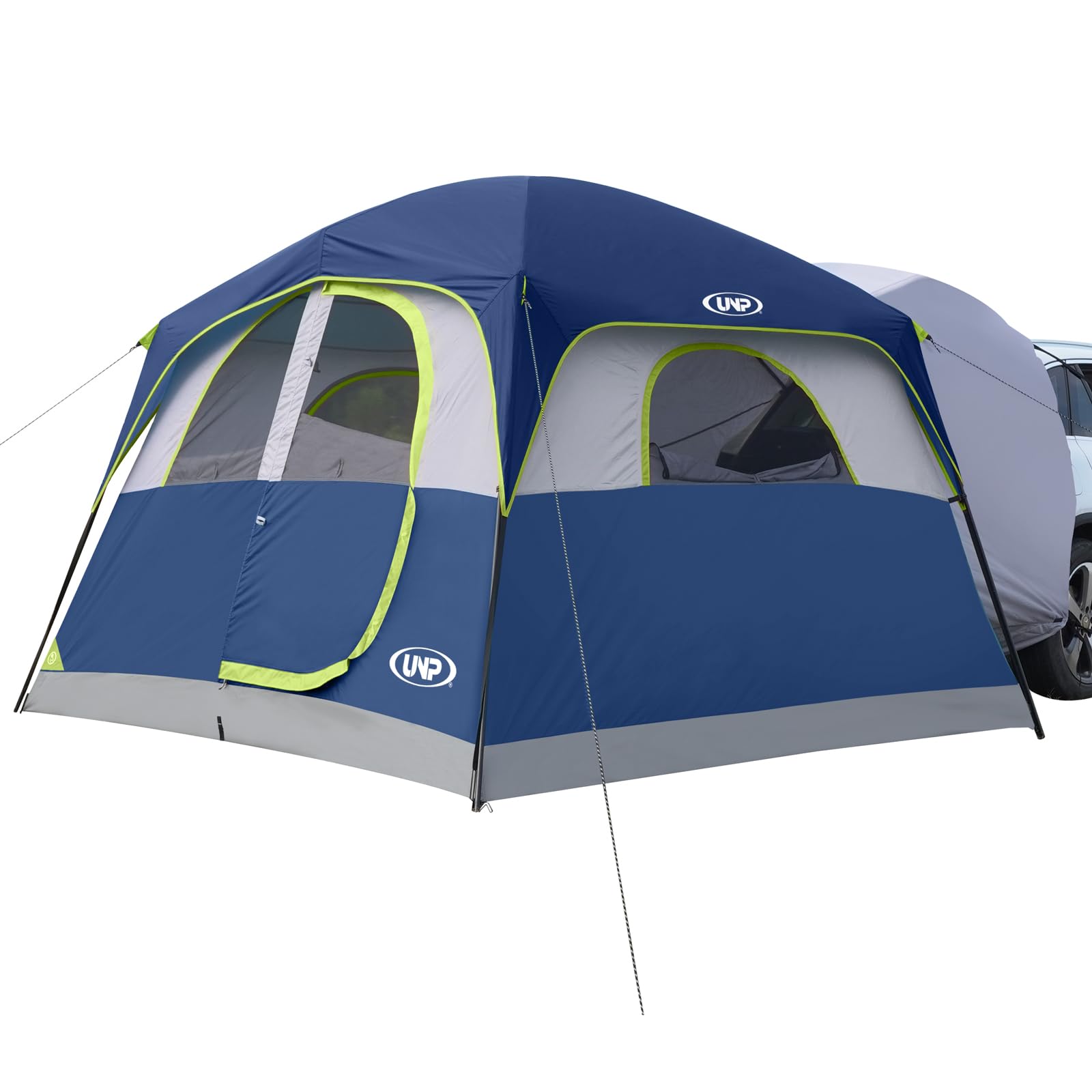 UNP SUV Tent ample-storage demonstrates organized space for camping gear.