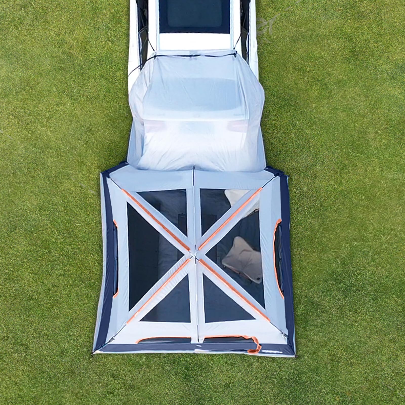 UNP SUV Tent assembly step-by-step guide enables quick setup.