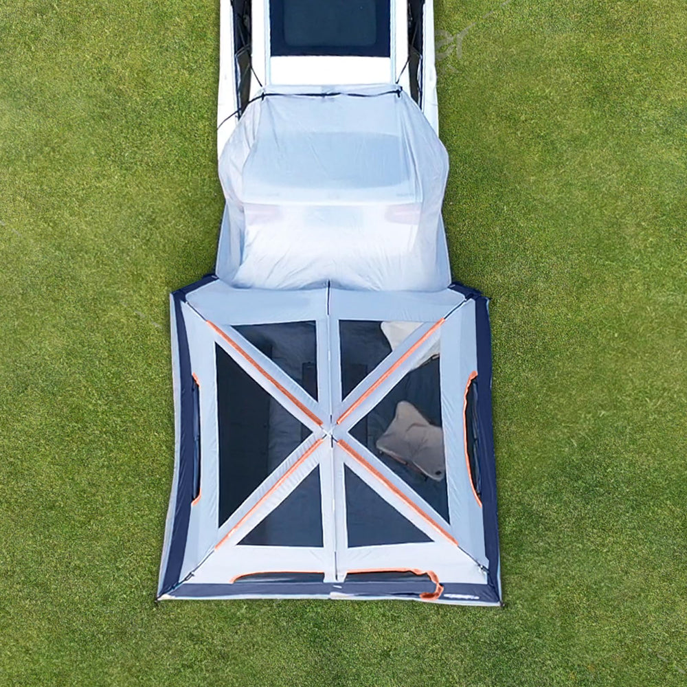 UNP SUV Tent assembly step-by-step guide enables quick setup.