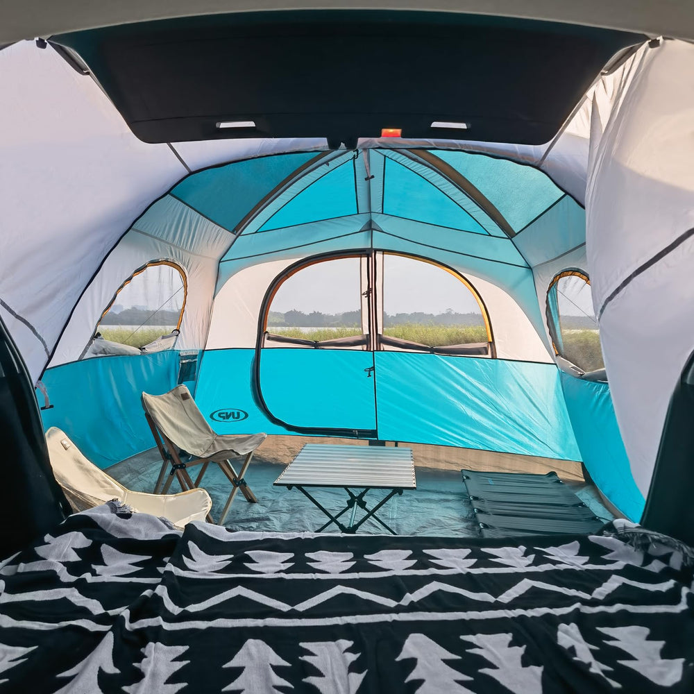 UNP SUV tent breathable mesh windows provide airflow and outdoor views.
