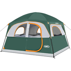 UNP tents front view shows a spacious 6-person layout for family car camping