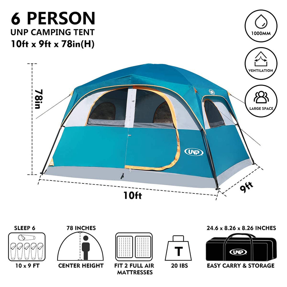 UNP tent setup ease demonstrates quick, simple assembly for weekend outings.