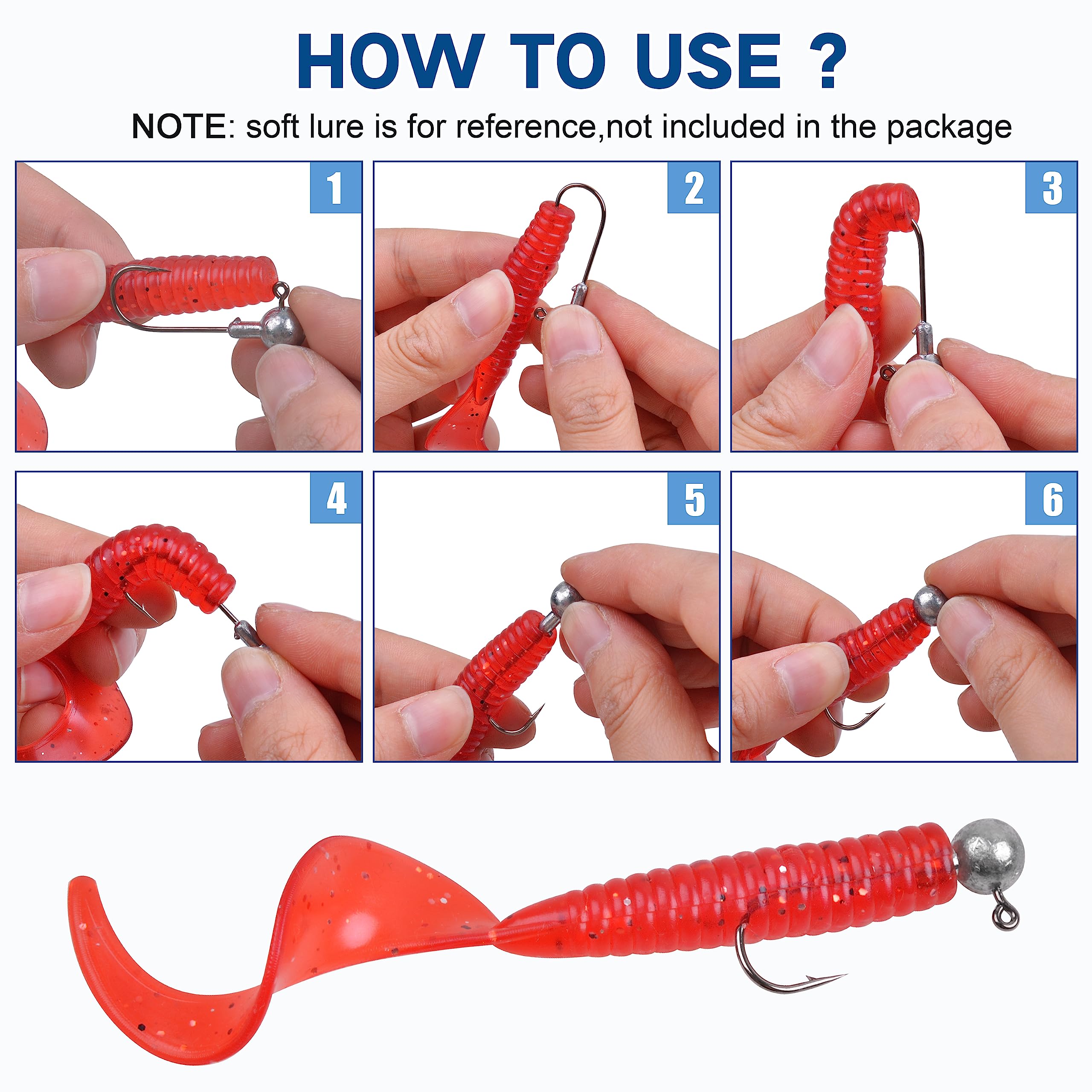 High-carbon steel jig head hooks with corrosion resistance