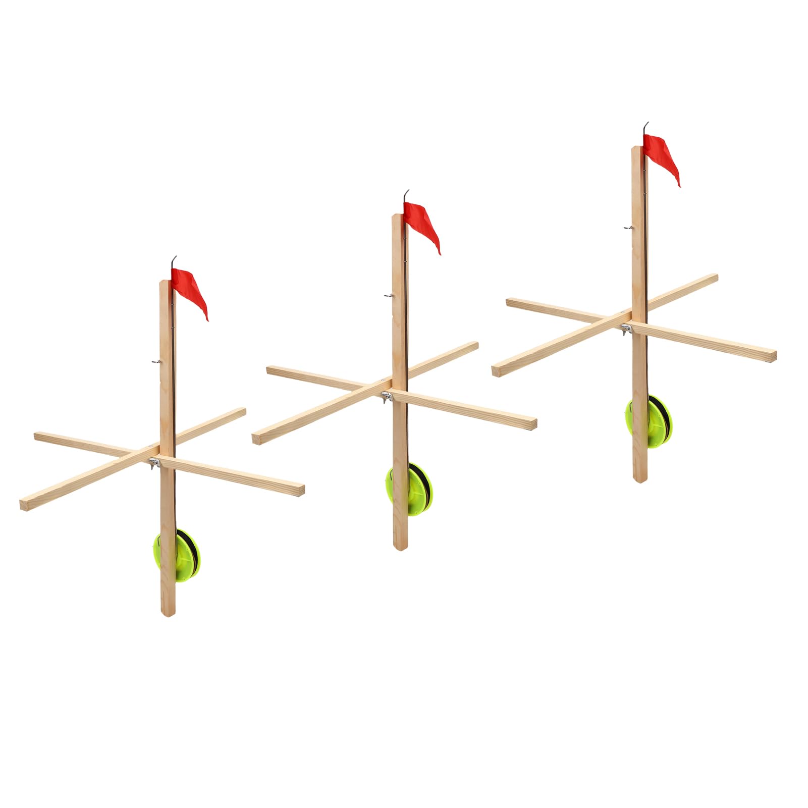 UPALDHOU complete ice fishing tip up set optimizes efficiency on long sessions