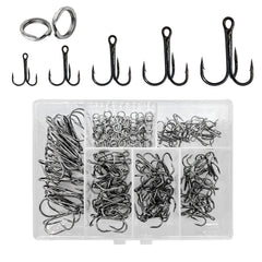 Main image of UperUper 200-pack treble hooks kit with storage box