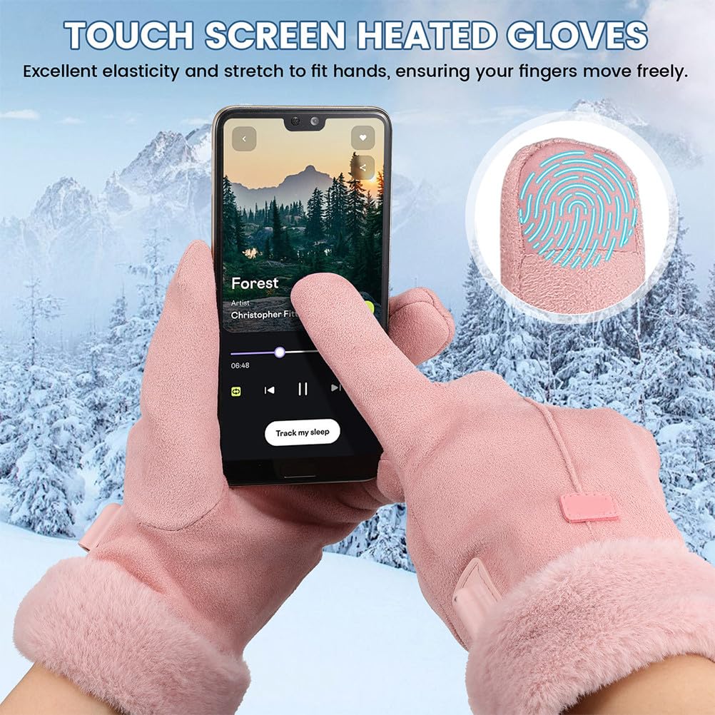 UPKOCH men's heated gloves durable for outdoor sports