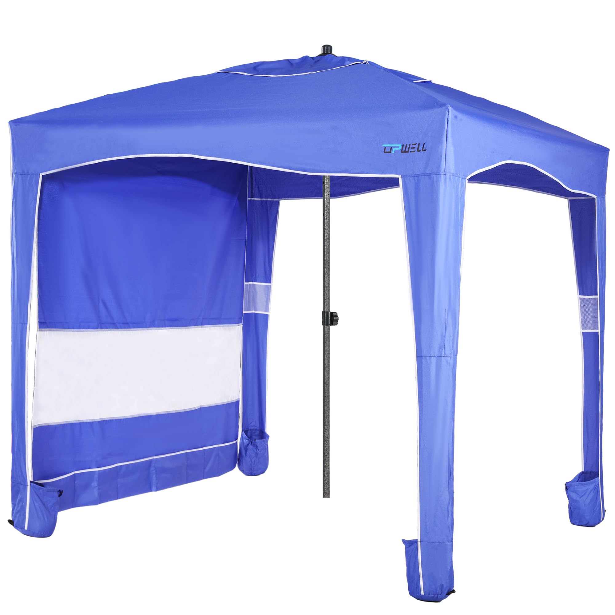 UPWELL beach tent fabric UPF50 close-up highlighting UV protection.