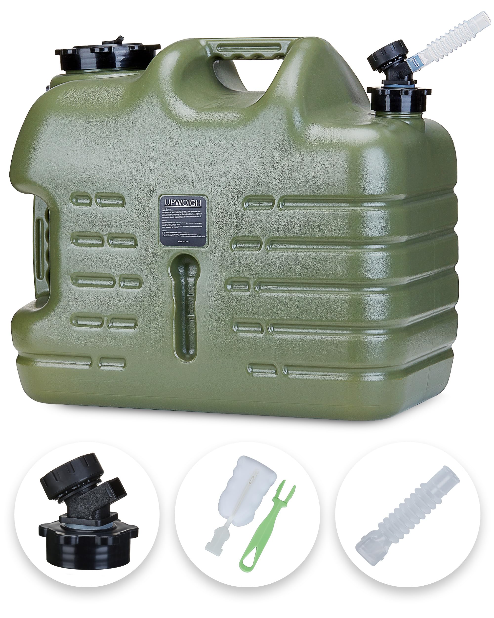 UPWOIGH 5 Gallon Water Jug front view showing large camping capacity
