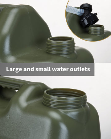 UPWOIGH big green water tank ready for hurricane preparedness.