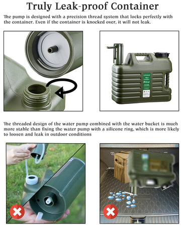UPWOIGH food-grade materials ensure safe water storage for drinking or cooking during trips.