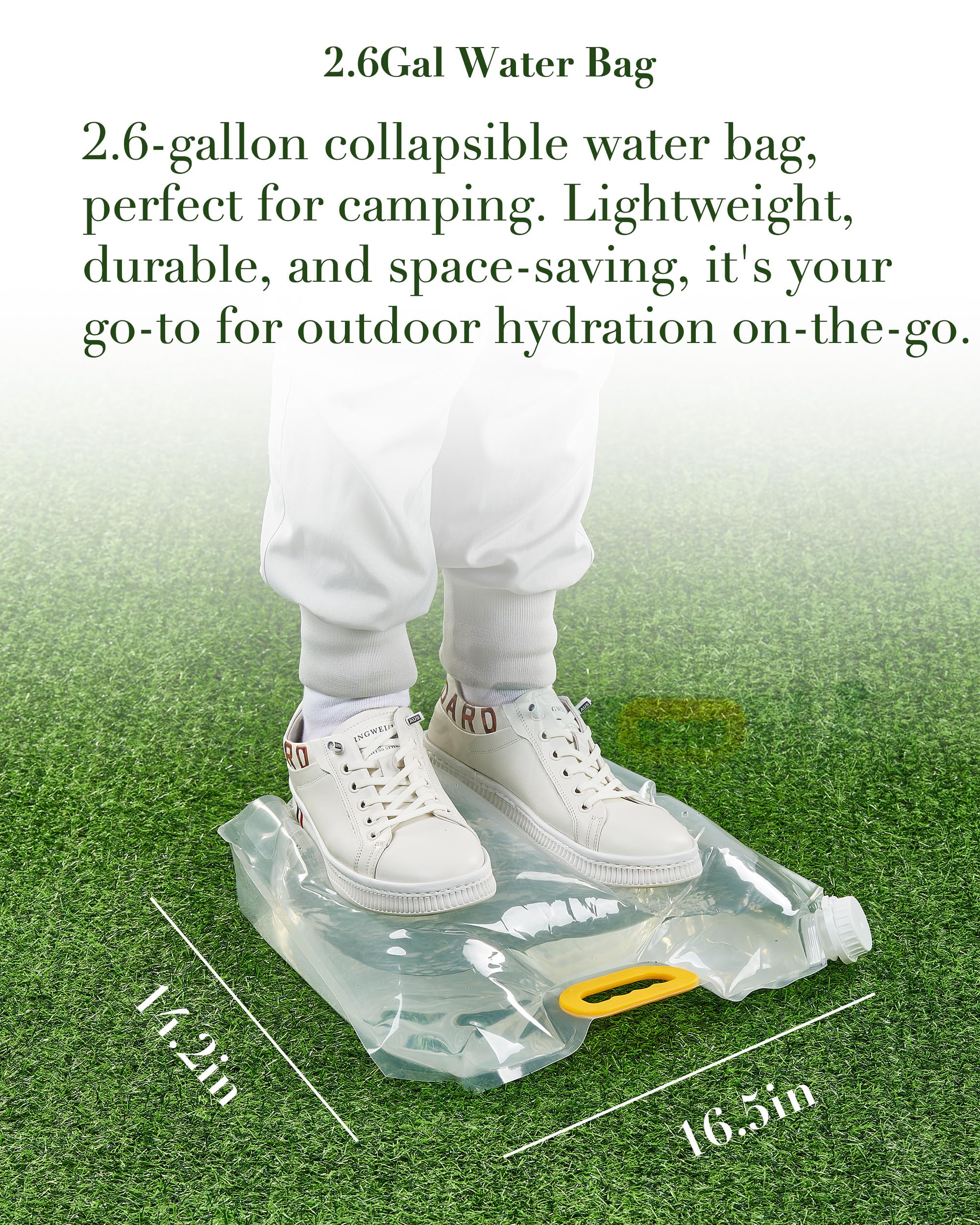 UPWOIGH leak-proof water tank keeps water secure during travel.