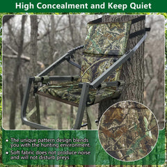 UQM tree stand seat replacement durable webbing provides secure, noise-free seating.