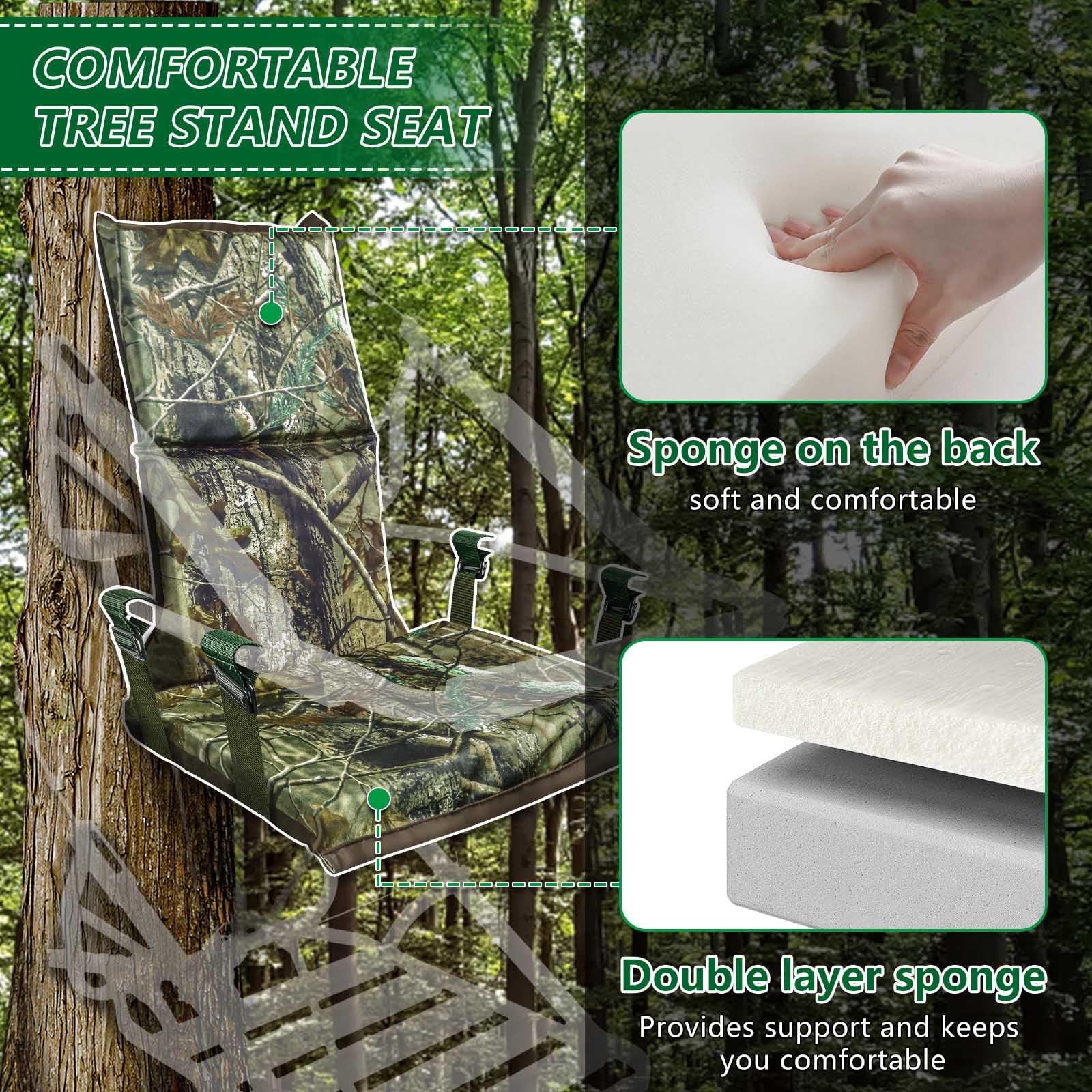 UQM tree stand seat replacement easy install works in one minute.