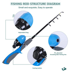 Two kids fishing nets included in the kit