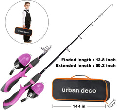 Collapsible portable fishing rod for travel