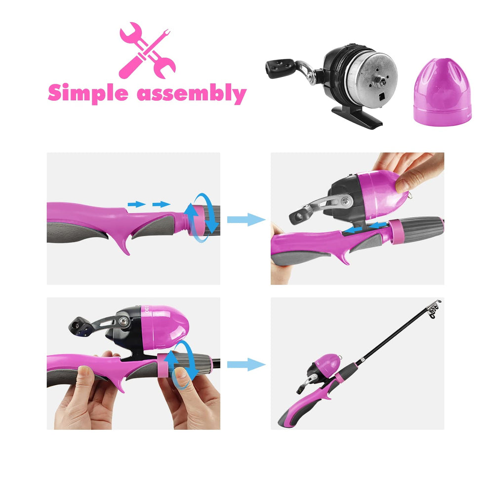 Epoxy construction fishing kit with durable components