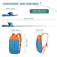 Portable shoulder bag with Urban Deco fishing gear