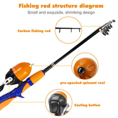 Portable telescopic rod and reel kit for kids by Urban Deco