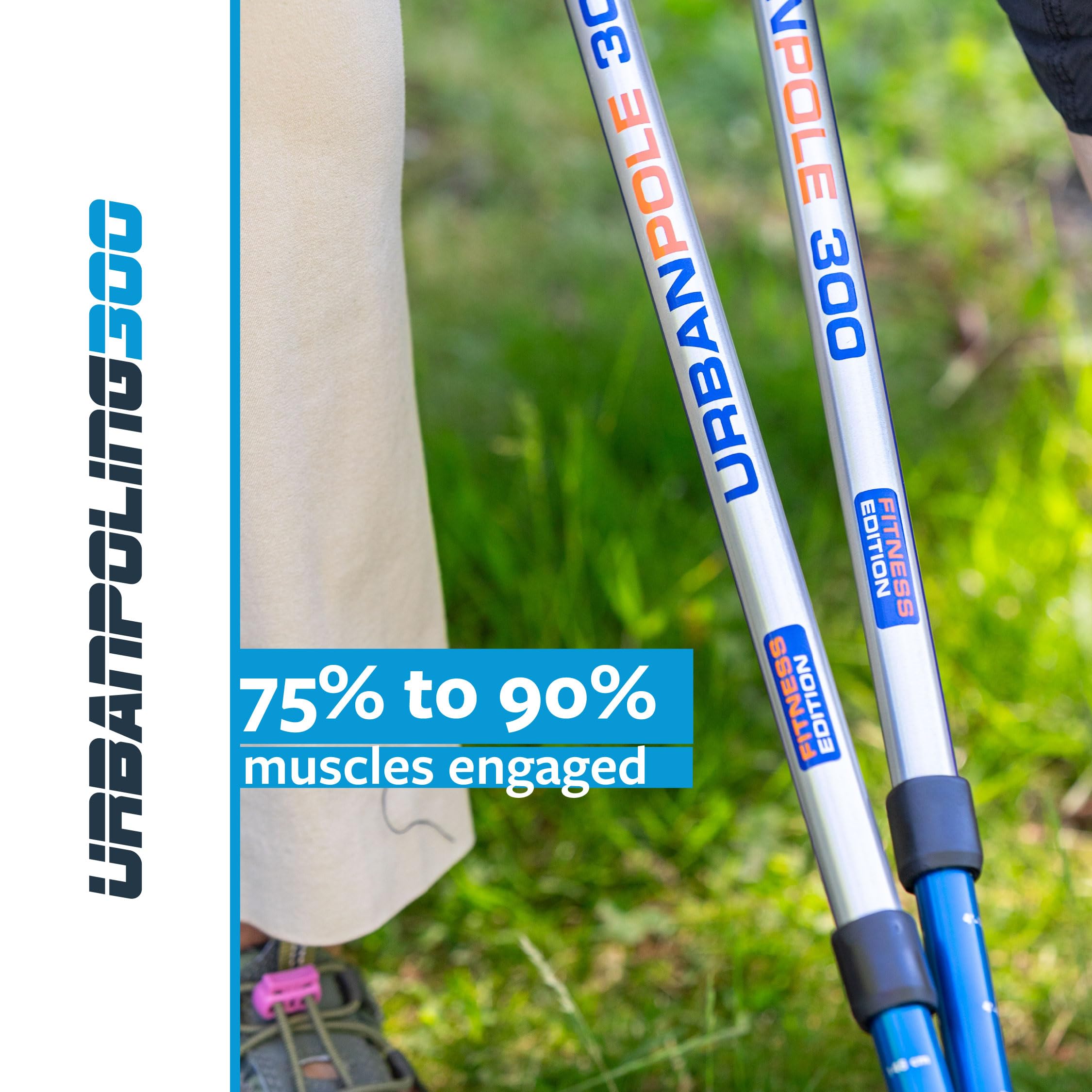 Urban Poling Series 300 all-terrain-traction excels on snow, sand, and trails.