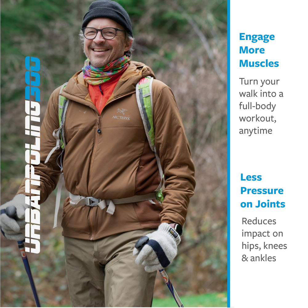 Urban Poling Series 300 wrist-neutral-design helps reduce strain during long sessions.
