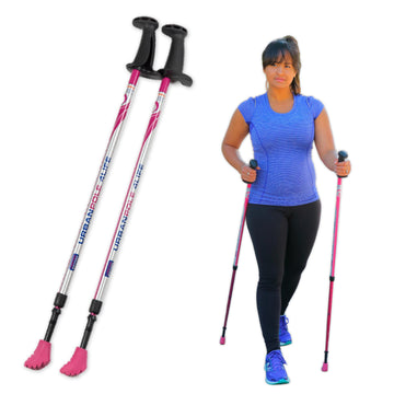 Urban Poling 4LIFE coregrip handle offers stable, comfortable grip during workouts