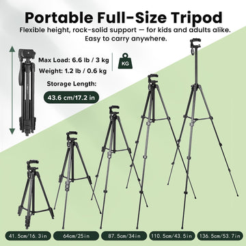 Compact spotting scope with phone adapter attached