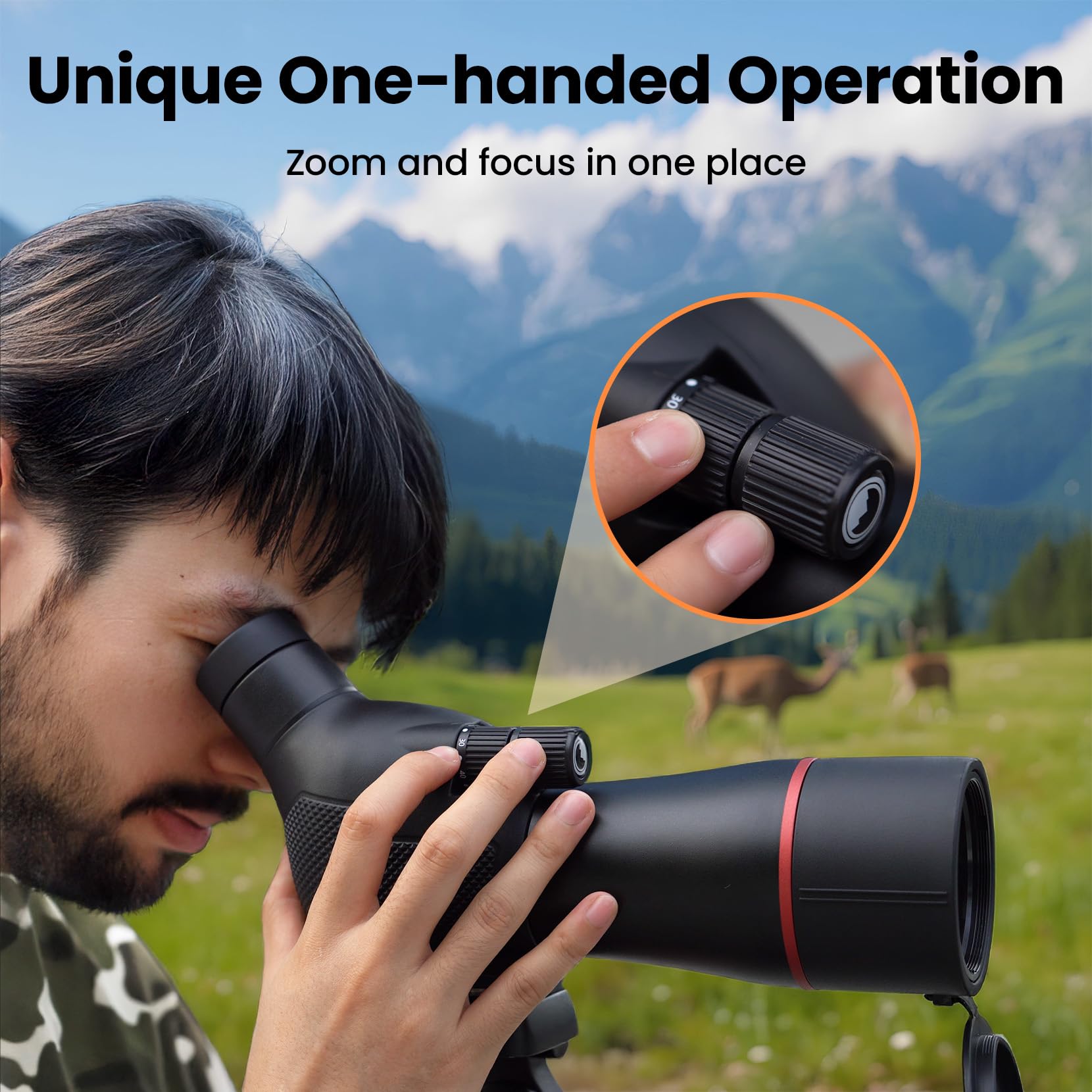 URBANCOAST spotting scope tripod provides stable viewing on uneven ground