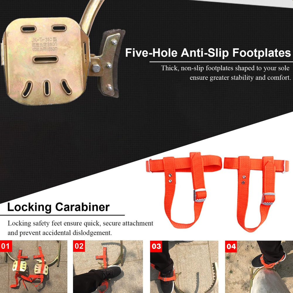 UrbanUp anti-slip footplates provide stable footing during climbs.