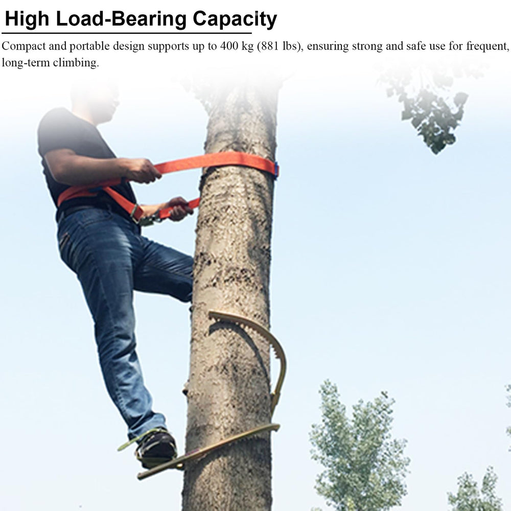 UrbanUp tree climbing harness belt offers comfort and adjustable support.