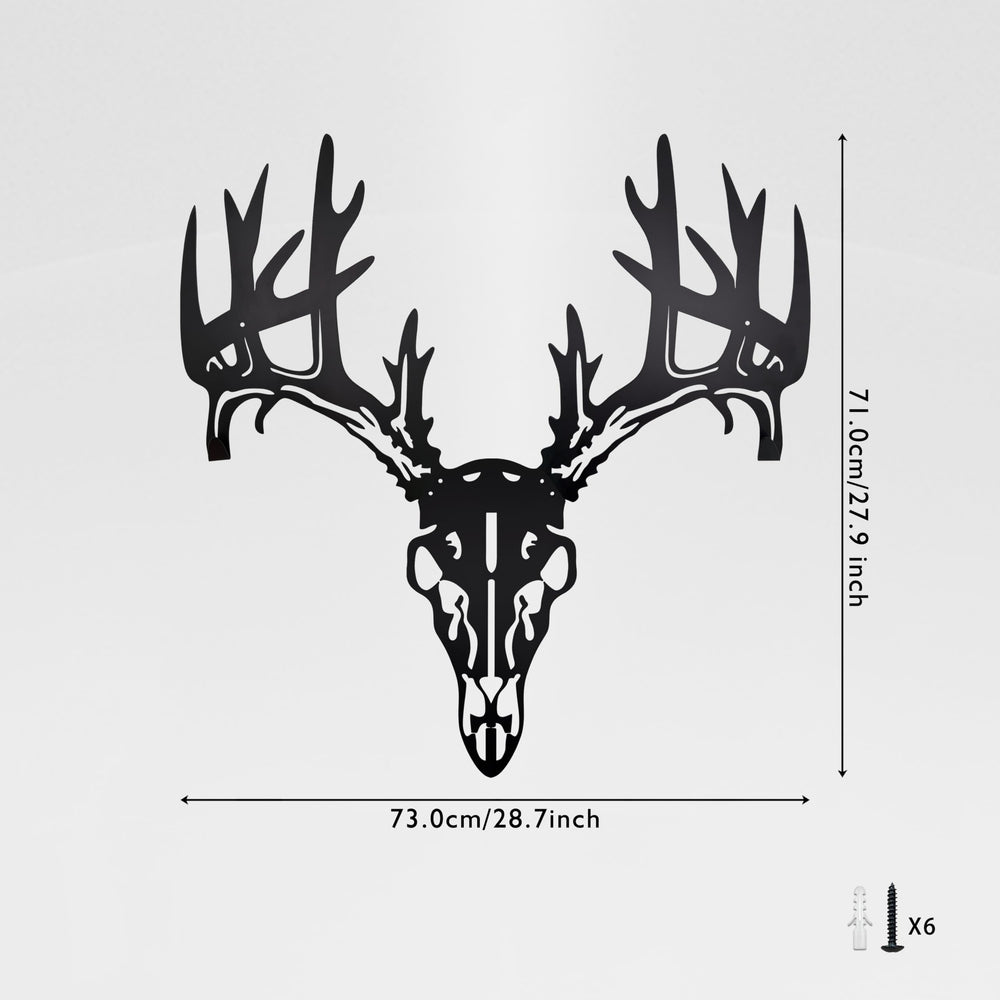 Urbraneco hunting decor display combines trophy aesthetics with practical gear storage.