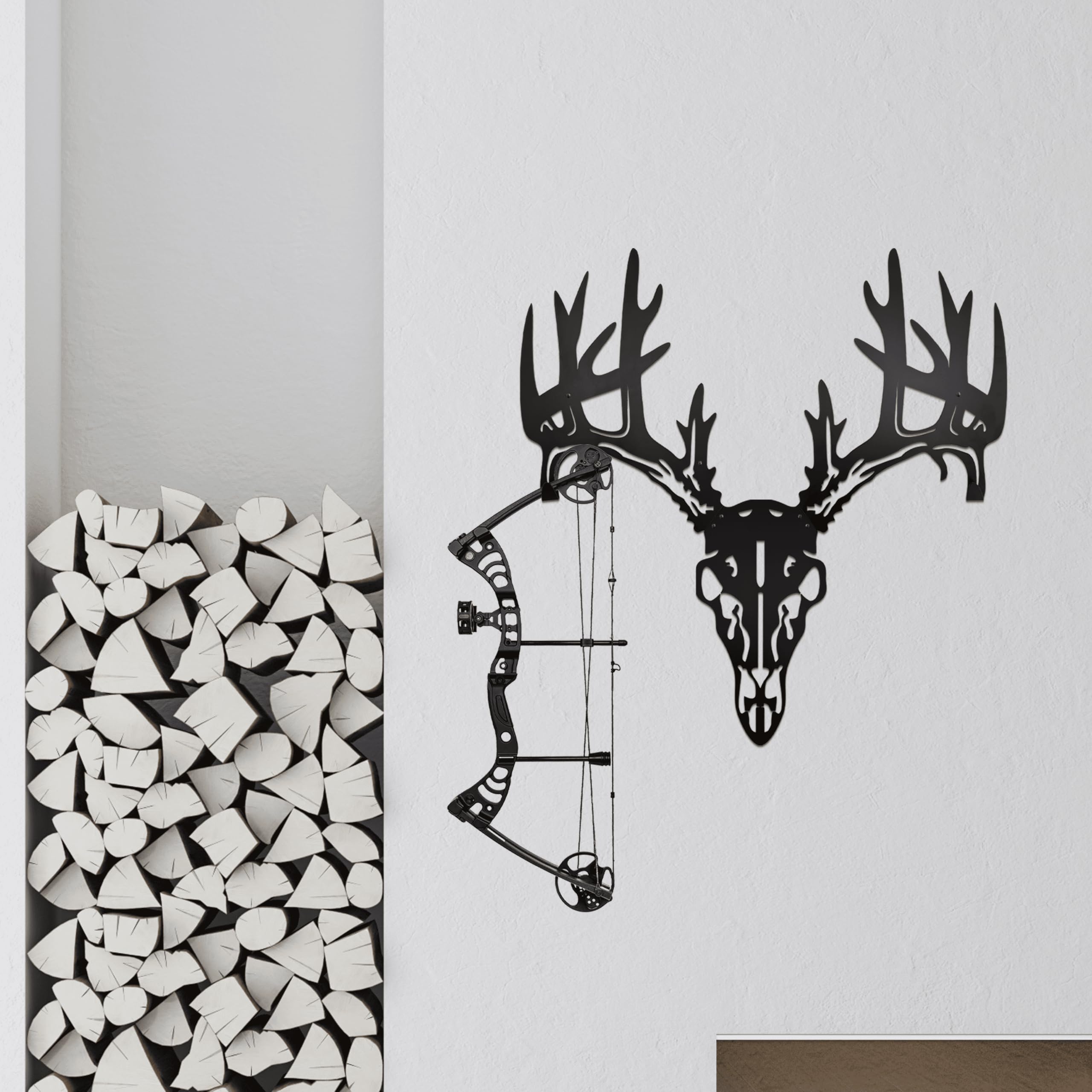 Urbraneco wall hanger keeps bows safe with textured hooks to prevent gear slippage.