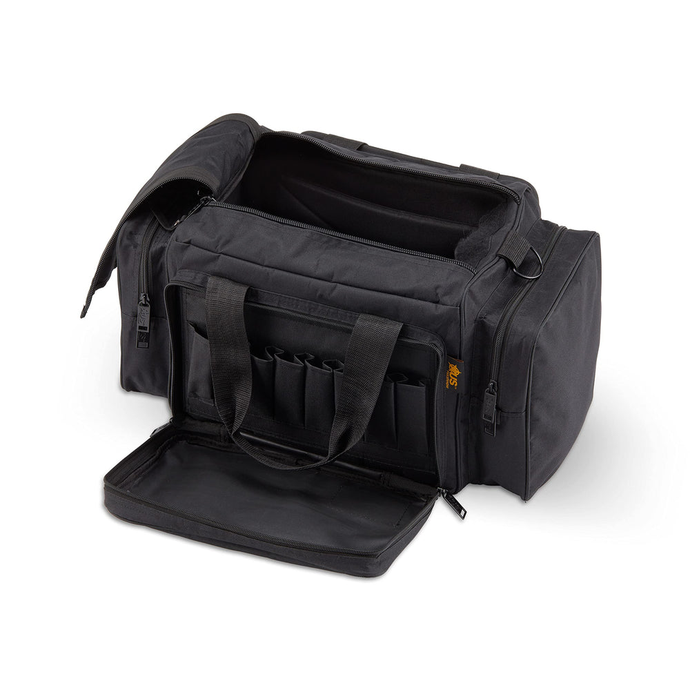 US PeaceKeeper Competitor Range Bag padded front pocket with eight pistol magazine pouches