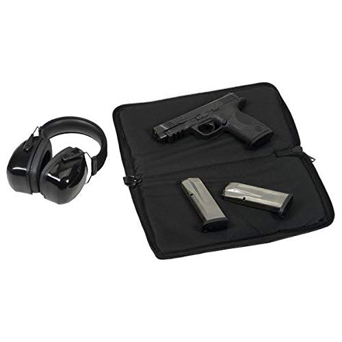 US PeaceKeeper P22216 interior with padded pocket and two-gun rug inserts for secure storage.