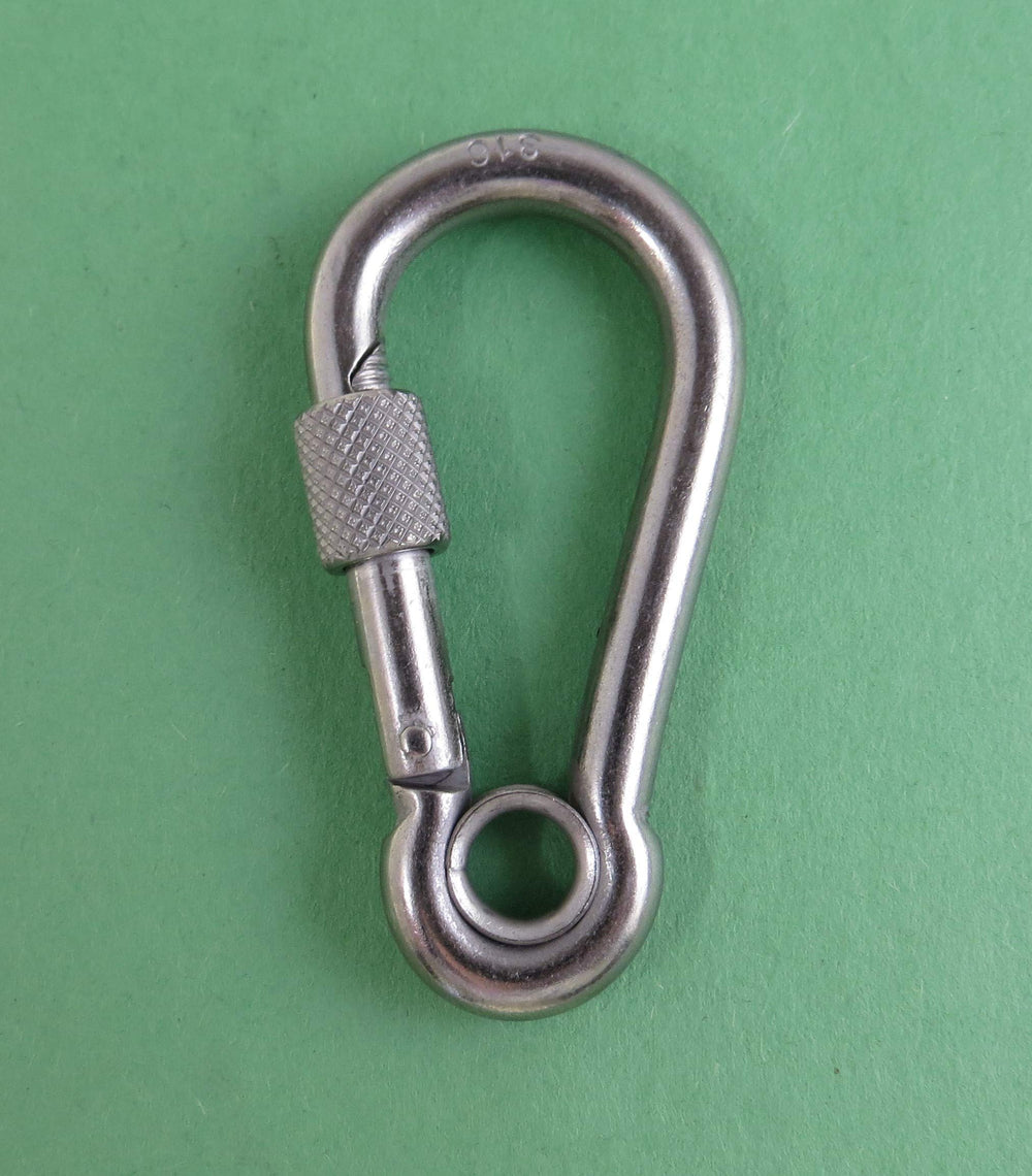 US Stainless 316 eyelet detail shows removable eye for flexible attachment options
