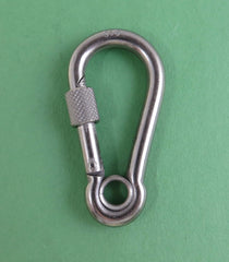 US Stainless 316 eyelet detail shows removable eye for flexible attachment options