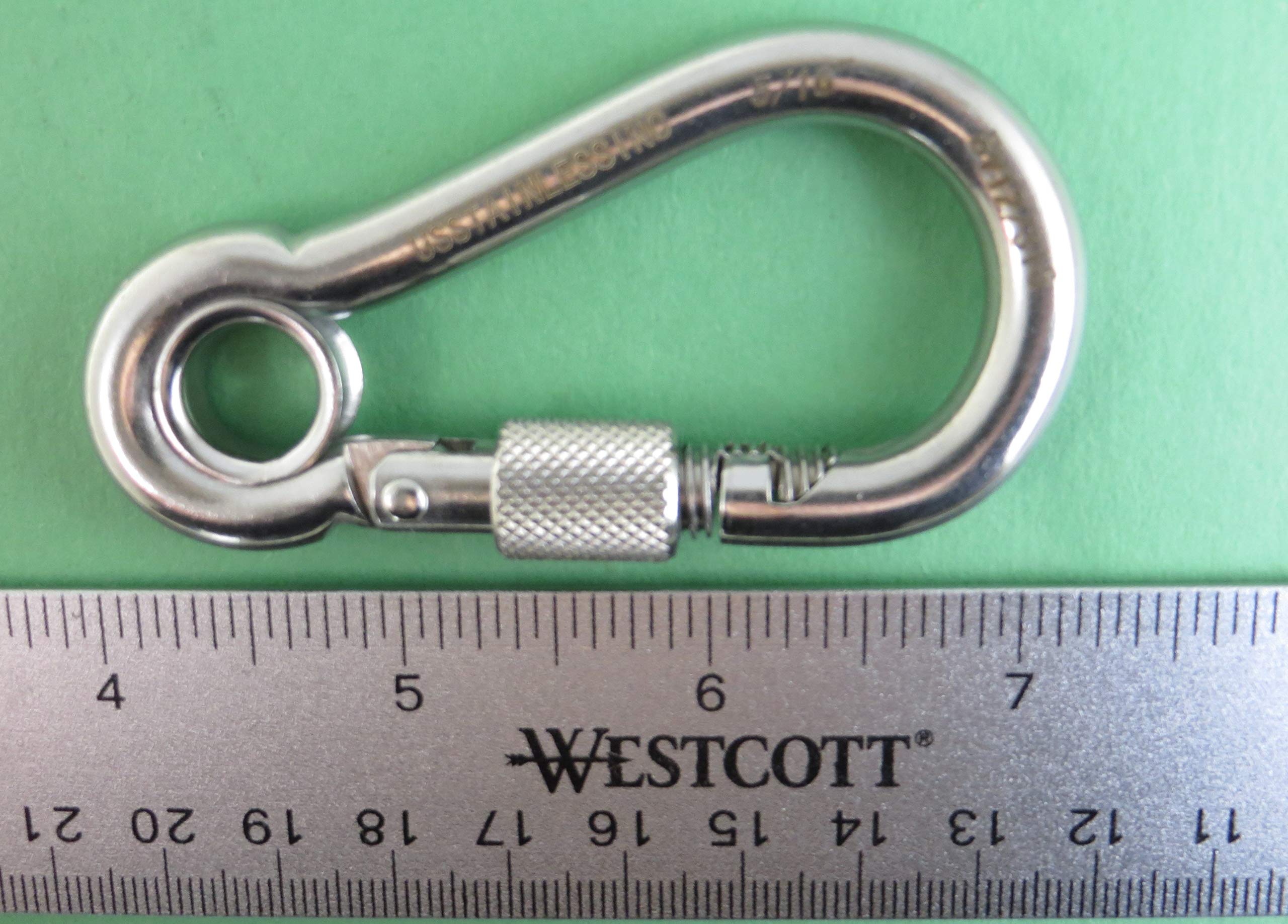 Durable marine-grade stainless steel resisting rust in harsh environments.