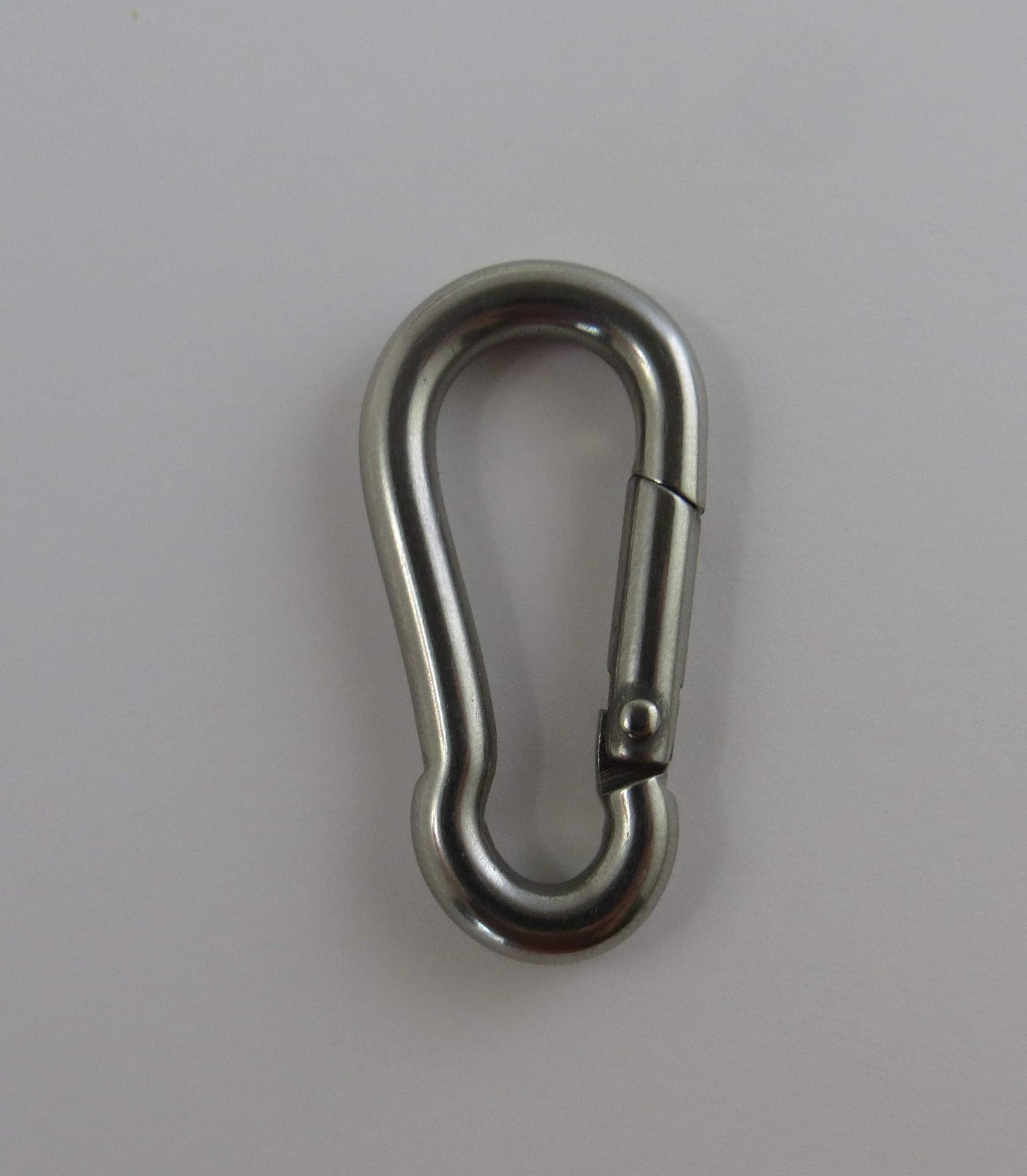 US Stainless 316 no overhead-lifting warning hook for safe applications.
