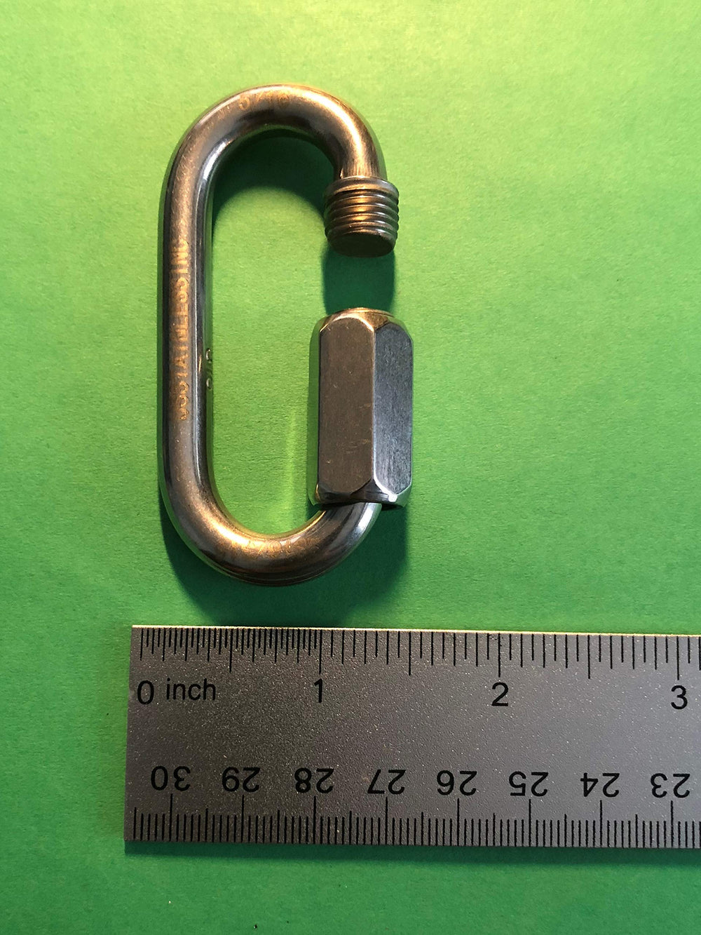US Stainless 316 quick link in boating setup for durable hardware