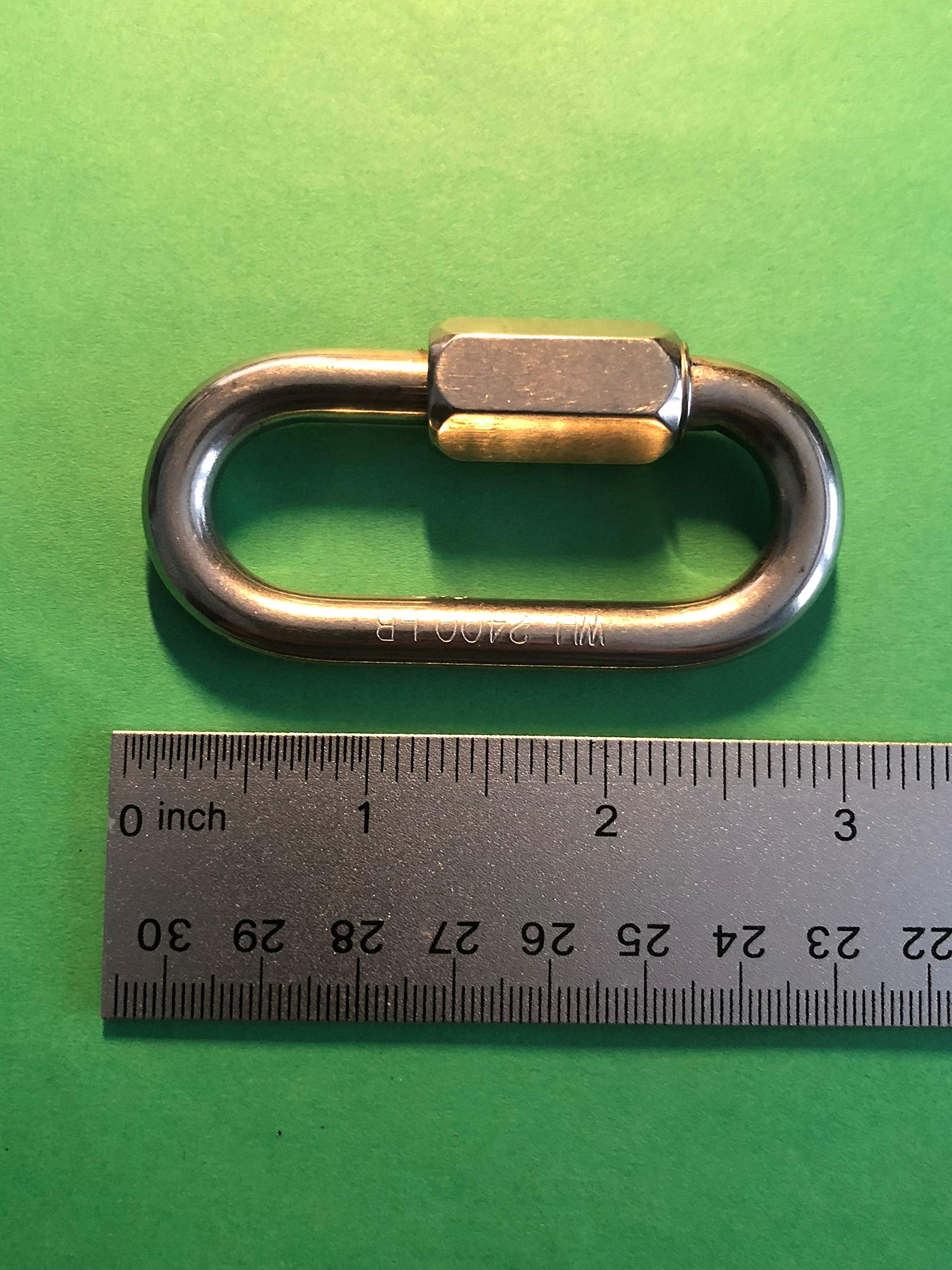 US Stainless 316 quick link shows high breaking load for strong marine connections