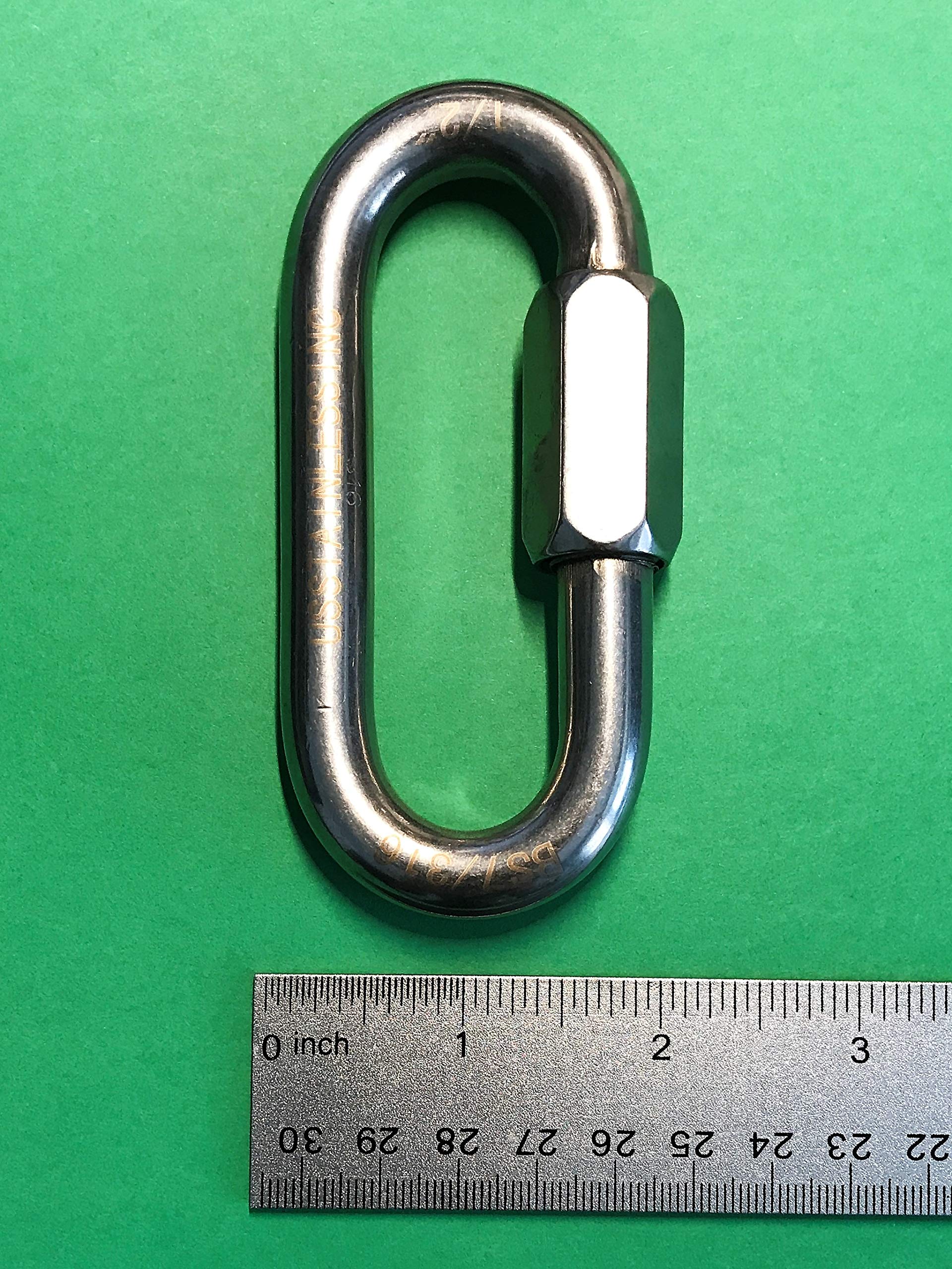 US Stainless 316 quick link half-inch rated for durable reliable marine connections