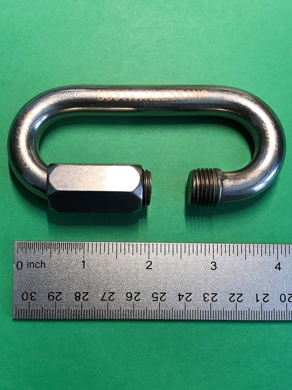 US Stainless marine grade quick link half-inch helps secure anchors and lines