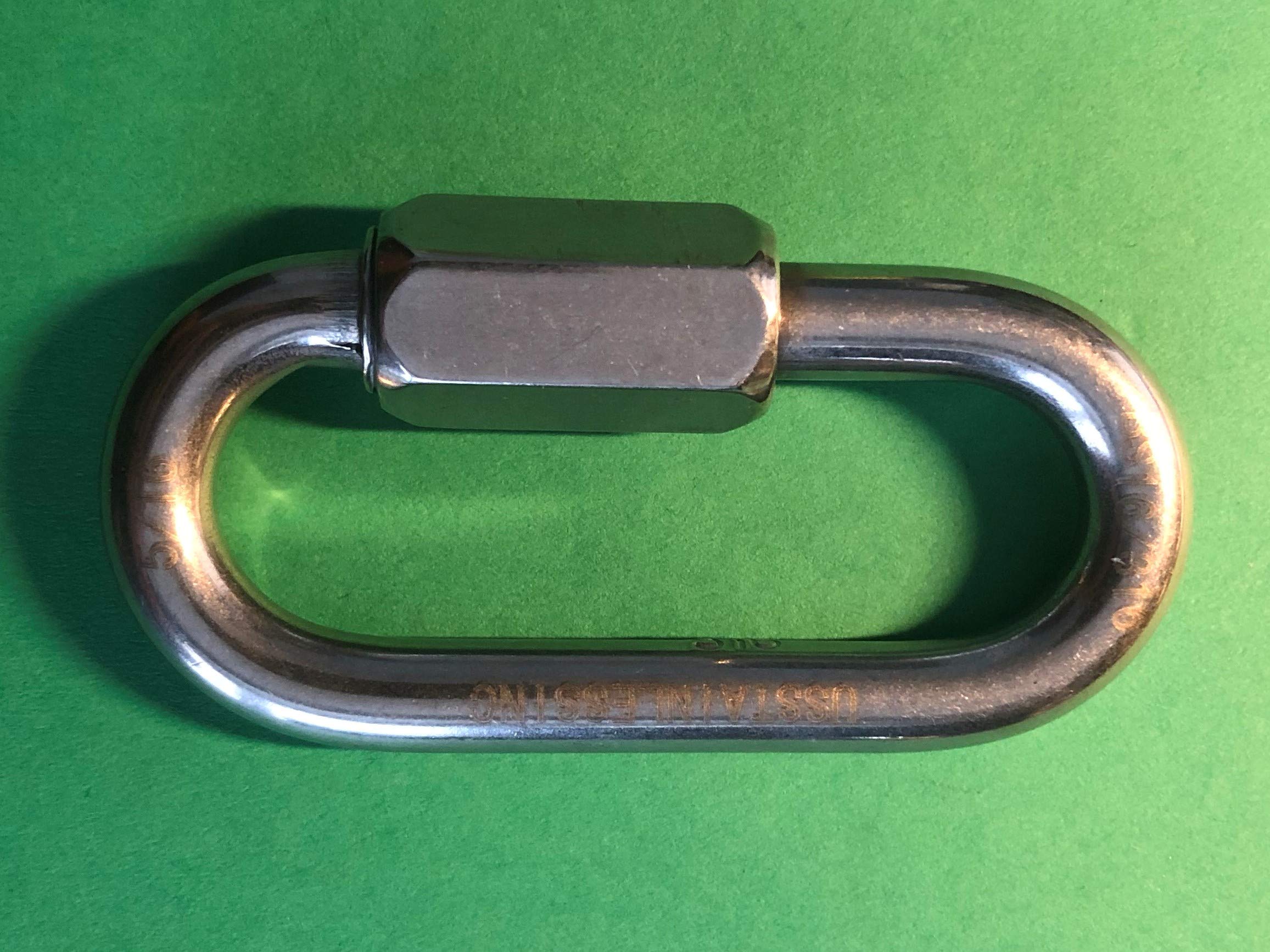 US Stainless 316 quick link rust resistant hardware for outdoor gear