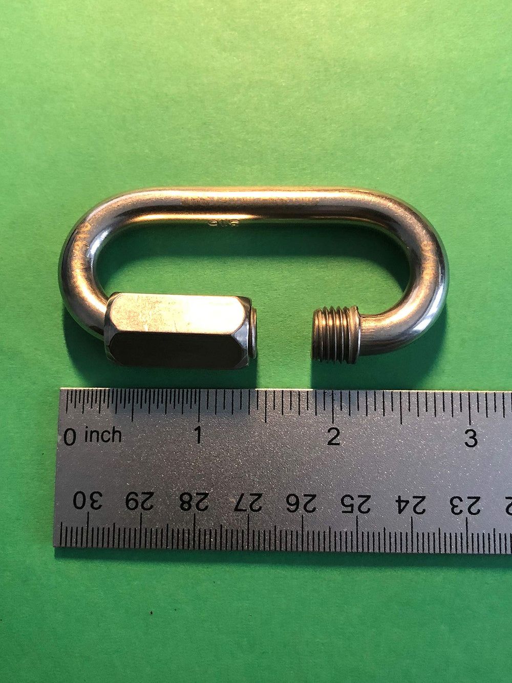 US Stainless 316 quick link screw connection detail demonstrates secure fittings