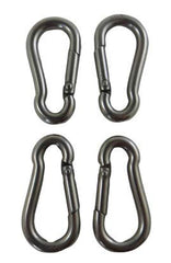 US Stainless 316 spring hook no-eye 4-pack for secure, quick connections.