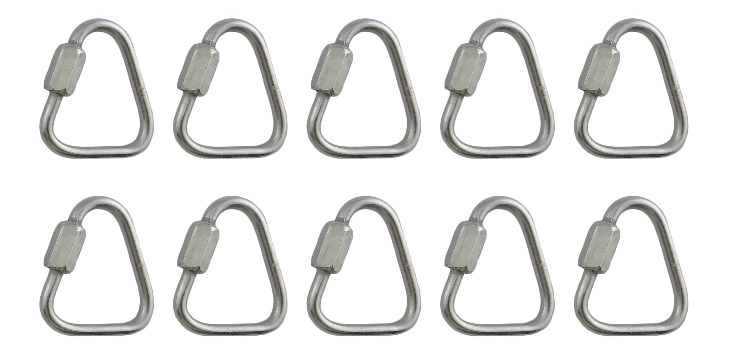 US Stainless Delta Quick Link 1/8 inch close-up, marine-grade 316 stainless for durable connections.